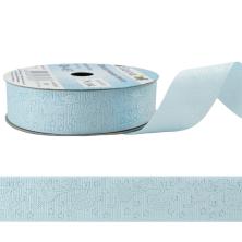 Лента репсовая с рисунком 25мм арт.WD-03 104-голубой