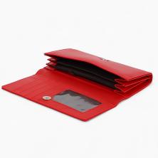 Кошелек иск.кожа на магните 3 отдела 19*9см арт.10909775 красный
