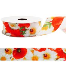 Лента репсовая с рисунком 