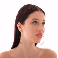 Серьги-кольца d-8,0см "Классика" арт.531402 серебро