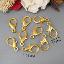 Карабин для бижутерии 21*11мм арт.ФУ-11827 (20шт)