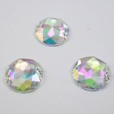 Камни пришивные "Круг" 16мм арт.ФУ-8417 Crystal AB