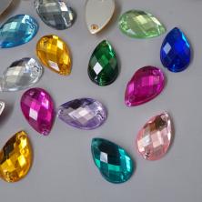 Камни пришив. акрил "Капля"  8*13мм арт.ИВ-902 микс