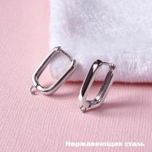 Заготовка для серег англ.застежкой нерж. сталь 22мм арт.ИВ-871 никель