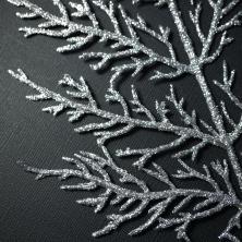 Ветка 42,5см с глиттером арт.SF-3125 серебро