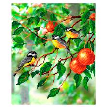 Г-106 "На яблоневой ветке" Рисунок на ткани "М.П.Студия" 50*40см