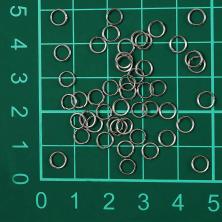 Кольцо соединительное 3,5*0,7мм арт.ФУ-11532 никель