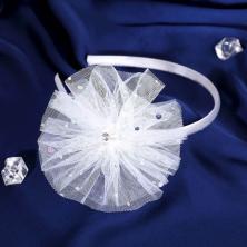 Ободок пластик/текстиль 10мм 