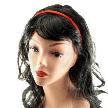 Ободок пластик 10мм арт.ФУ-9791 в атласной ленте ассорти