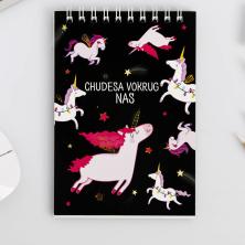 Блокнот на пружине 10*14см 