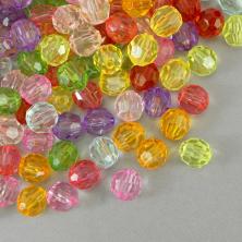Бусины акрил граненые 10мм арт.3241 (500гр)