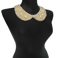 Воротник пришивной арт.AF-351 молочный/персиковый