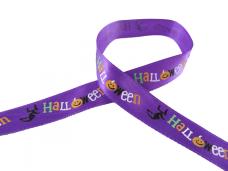 Лента атласная 12мм арт.ALP-124 W9/046 helloween/лиловый (3м)
