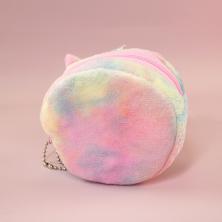 Кошелек плюш на молнии 8*5см 