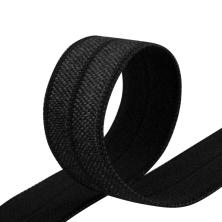Косая бейка стрейч  15мм черный