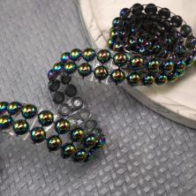 Полубусины термо  2линии d-6мм, 49см арт.ФУ-8085