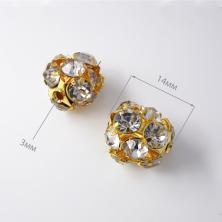 Разделители для бусин металл 14мм арт.C-4 14мм золото