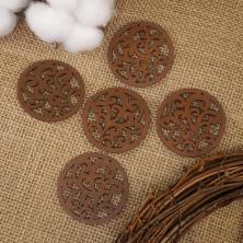 Декор дерево "Узор" 50мм арт.Z-19 (5шт)