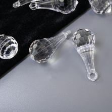 Бусины акрил "Кристалл" №31 4*1,5см арт.678-302 прозр.