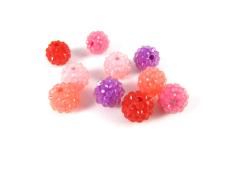 Бусины акрил арт.BWR-14 14мм ассорти (10шт)