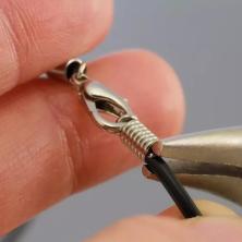 Концевик-пружинка 5,5мм арт.ИВ-635 никель (нерж.сталь)