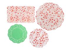 Салфетка ажурная 19*30см/d-21,5см/d-30см ассорти (20шт)