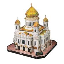 Пазл пластик 3D "REZARK" 31*30*30см арт.RAZ-009 Храм Христа Спасителя (127 элементов)