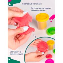 Тесто-пластилин для лепки арт.1678365 (4цв*50гр)