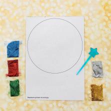 Фреска блестками 