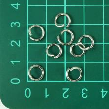 Кольцо соединительное жесткое 6,0*1,0мм арт.ФУ-11672 никель