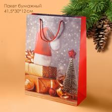Пакет бумажный 41,5*30*12см "Новогодний" арт.SF-7826