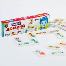Игра настольная "Домино. Фиксики" 18*5,3*2см арт.6961139 (28 деталей)