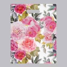 Пакет п/э с вырубной ручкой 40*31см "Акварельные пионы" 30мкм арт.7091707
