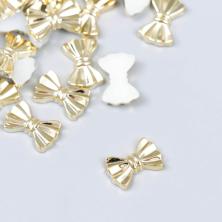Декор "Бантики" 13*9мм арт.4444903 золото (30шт)