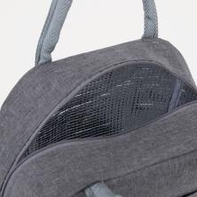 Термосумка текстиль на молнии 6л 24*20*13см арт.9257263 серый