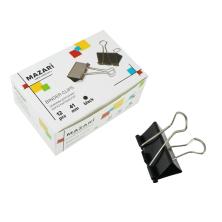 Зажим для бумаги 41мм арт.M-6898 черный (12шт)