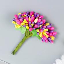 Букетик "Веточка" 10см арт.ФУ-1839 микс (12цв)