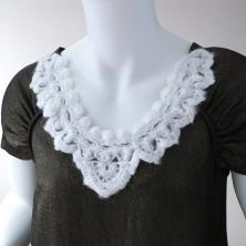 Вставка вязаная арт.CCA-0192 белый