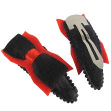 Заколка "тик-так" для волос 5,0см арт.326848/2 черный/красный