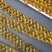 Тесьма металлизированная 15мм арт.8273 золото