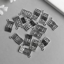 Подвеска "100$" 12*20мм арт.6923361 серебро