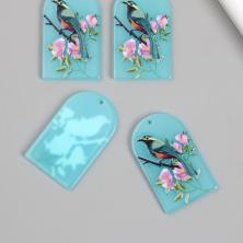 Подвеска акрил "Птица" 24*39мм арт.9892707 микс