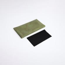 Футляр для очков иск.кожа на хлопушке арт.9865484 зеленый