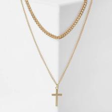 Кулон "Крест" 43см арт.5132068 золото
