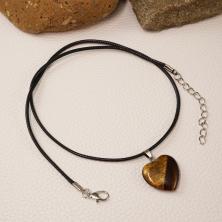 Кулон "Сердце" 20*27мм с камнем авантюрин арт.ИВ-282