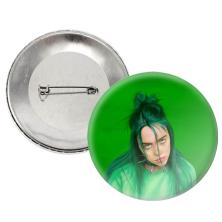 Значок металл "Billie Eilish" №13 d-56мм