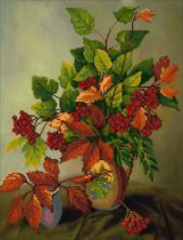 Г-001 "Осений букет" Рисунок на ткани "М.П.Студия" 50*40см