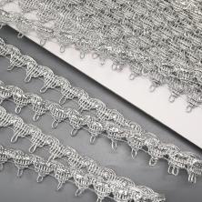 Тесьма металлизированная 15мм арт.9679438 серебро