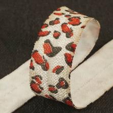 Косая бейка стрейч 15мм "Леопард" арт.489 (22,8м)