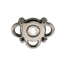 Коннектор 11*13мм отв-е 2мм со стразой арт.GB-1337/2